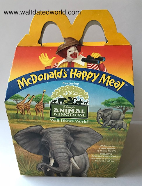 Disney Animal Kingdom Happy Meal box elephant