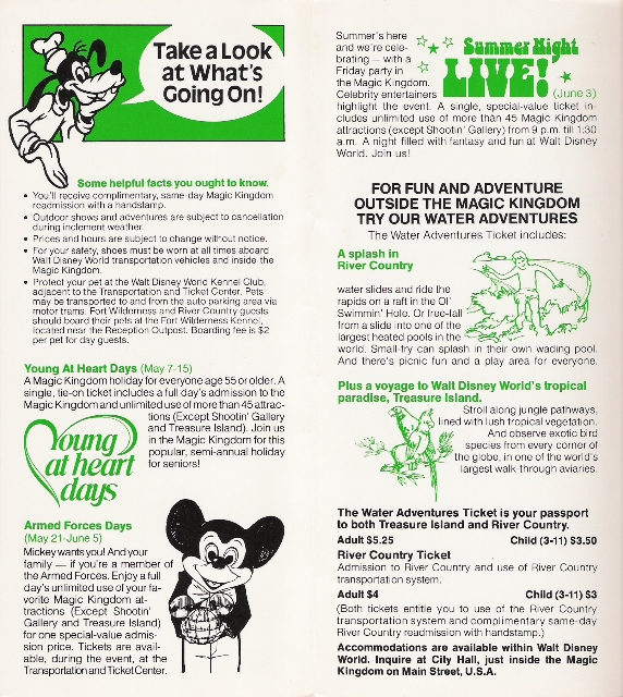 Walt Disney World Information brochure