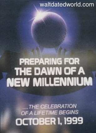 Epcot Dawn of a new millennium sign