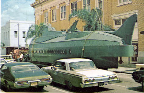20,000 Leagues Under the Sea sub on truck