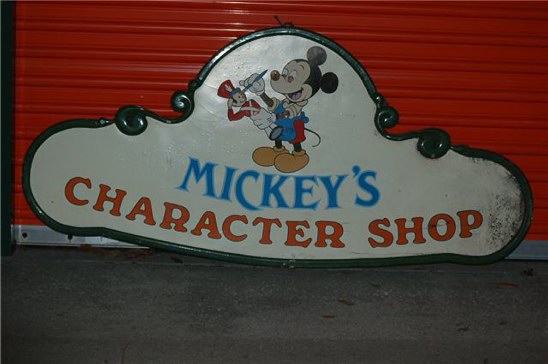 Mickey's Character Shop sign Walt Disney World shopping Village