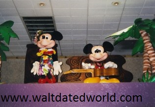 Mickey and Minnie Mouse Polynesian Village Resort Hotel Walt Disney World