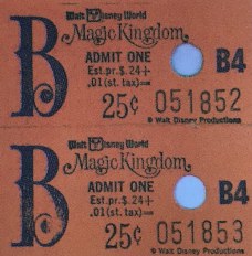 B ticket ride coupon Walt Disney World