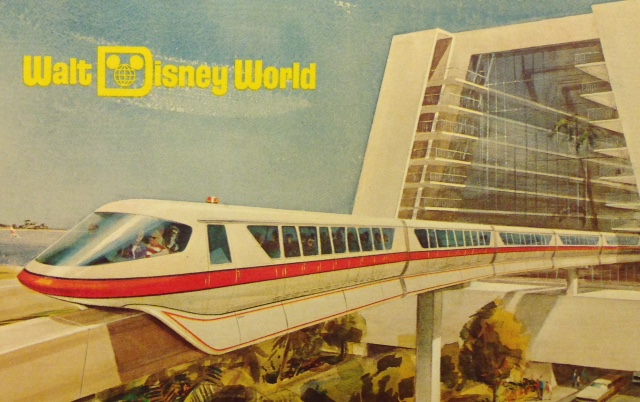 Walt Disney World monorail concept art picture