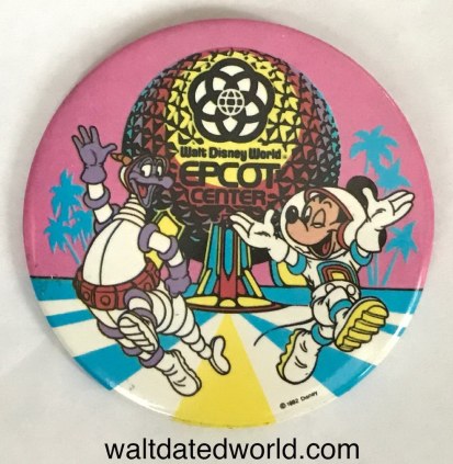 Figment and Mickey Epcot button