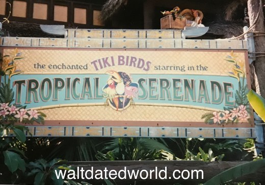 Tropical Serenade Tiki Room sign Walt Disney World