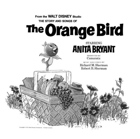 Orange Bird Album inside cover