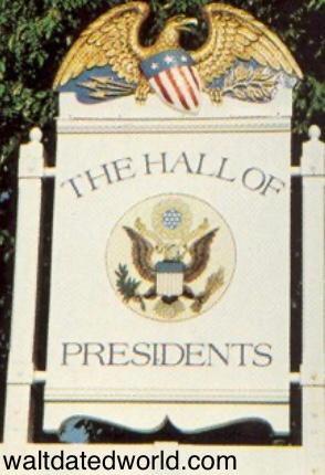 Hall of Presidents sign