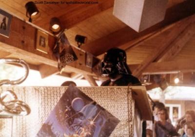 Darth Vader poster signing 1977 Walt Disney World Shopping Village Star Wars