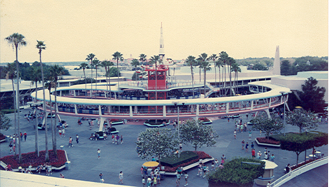 View from Skyway in Tomorrowland
