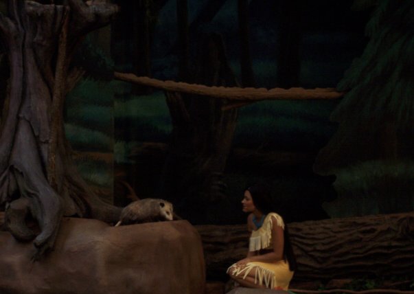 Pocahontas and possum Disney's Animal Kingdom
