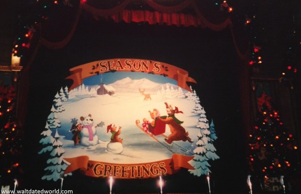 Country Bear Christmas Special stage curtain